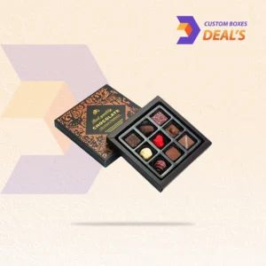 Personalized chocolate boxes with inserts for premium presentation