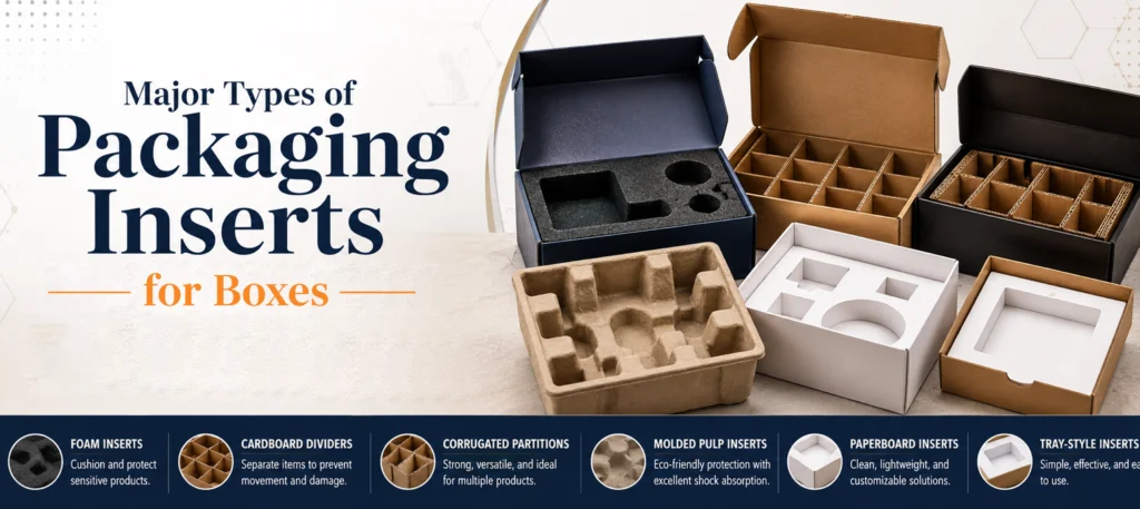 Major Types of Packaging Inserts for Boxes