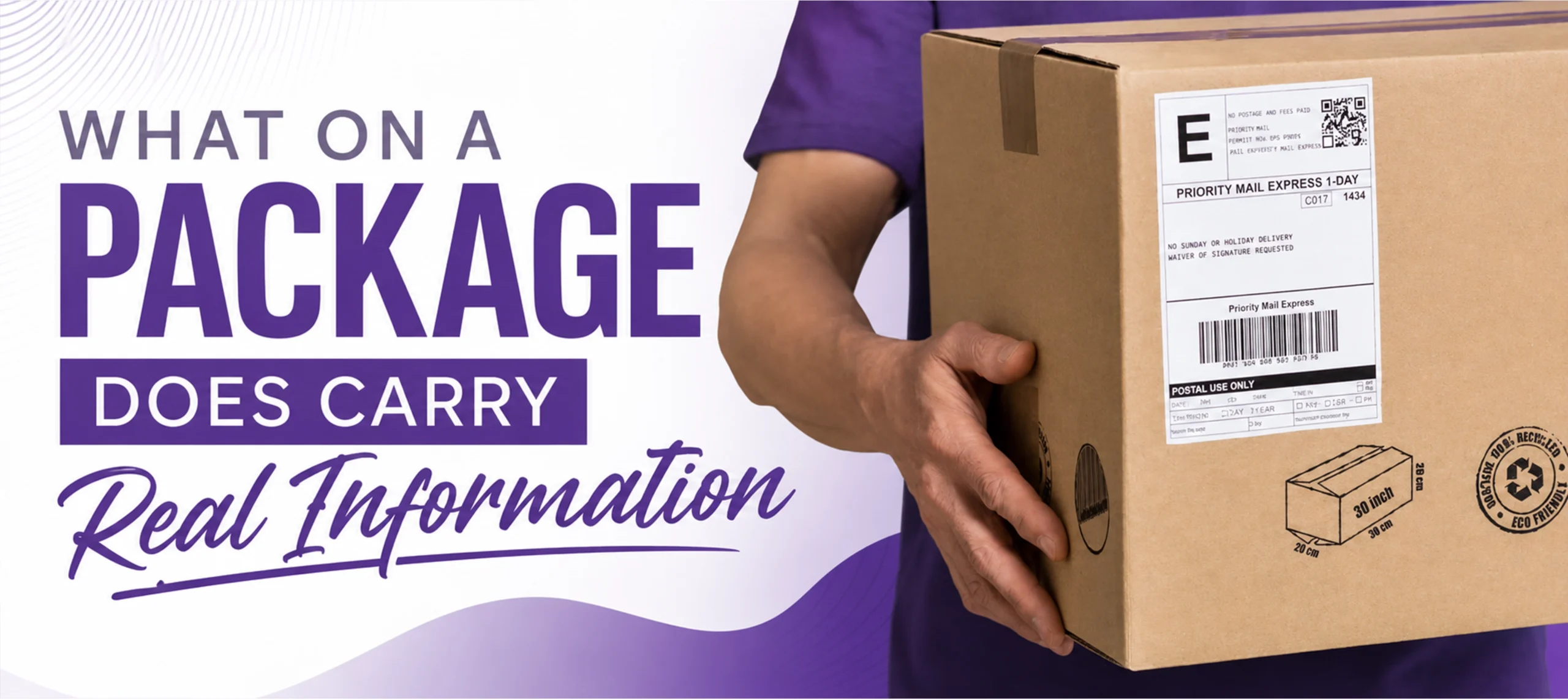 What on a Package Does Carry Real Information