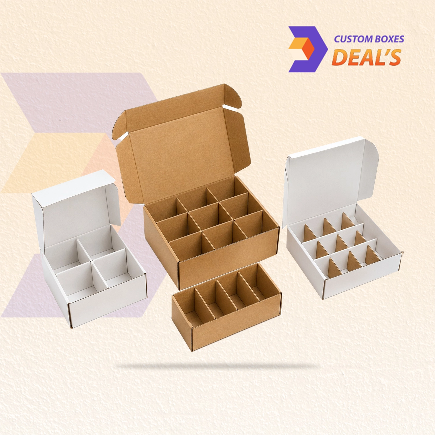 Custom box divider inserts to separate and protect products