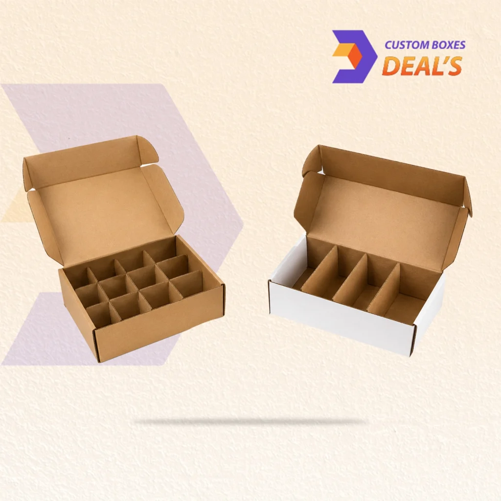 Custom divider inserts for secure product packaging