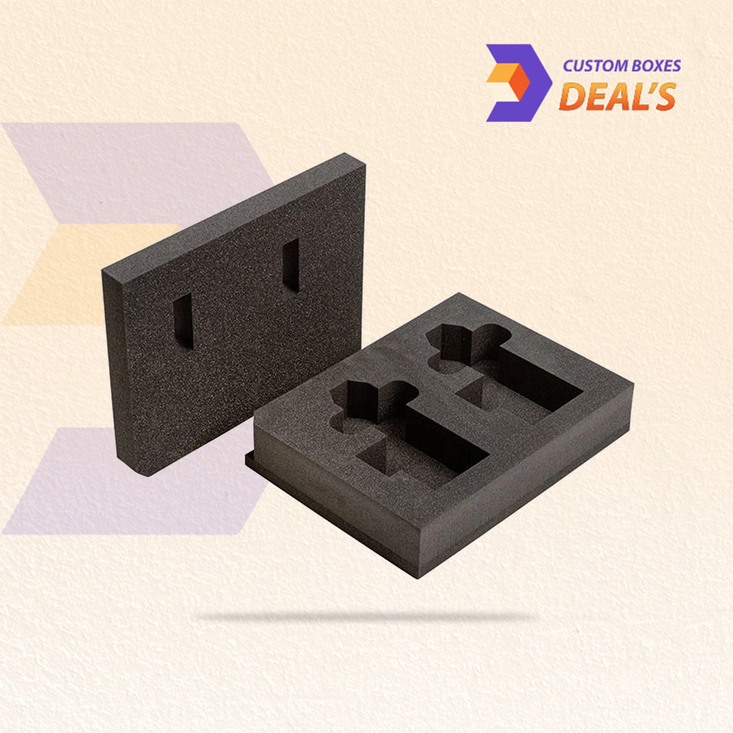Foam packaging inserts for boxes made for product protection and premium presentation