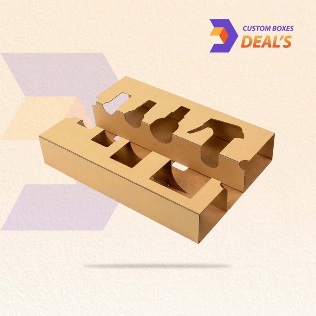 Eco-friendly kraft box inserts providing protection and product organization