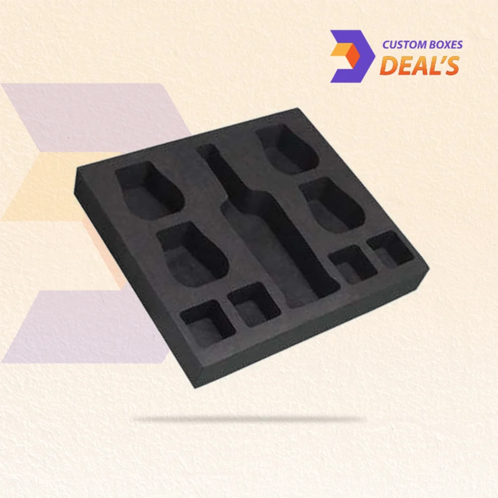 Protective foam inserts for boxes used to keep fragile and valuable products secure