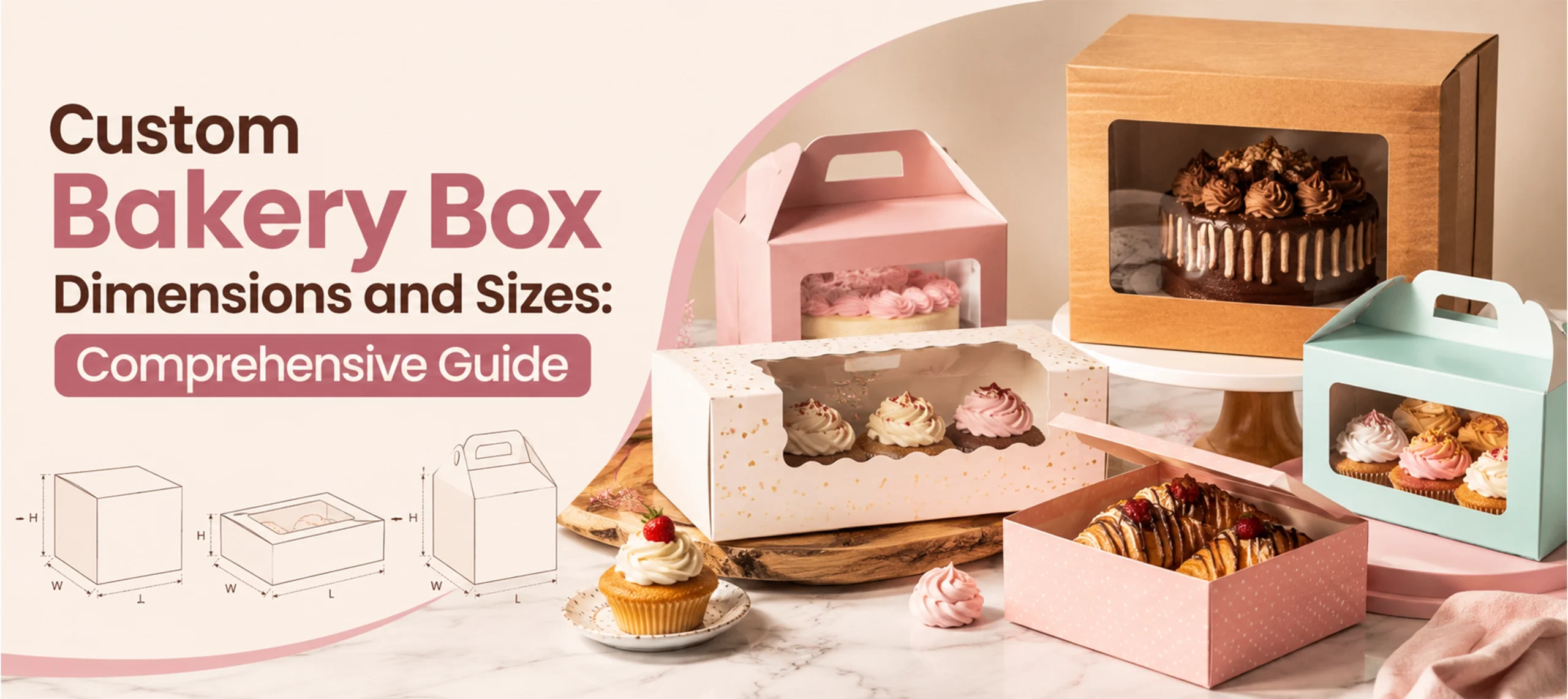 Custom Bakery Box Dimensions and Sizes: Comprehensive Guide