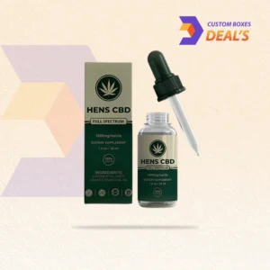 1 Oz CBD Oil Boxes with premium packaging design for CBD oil bottle products