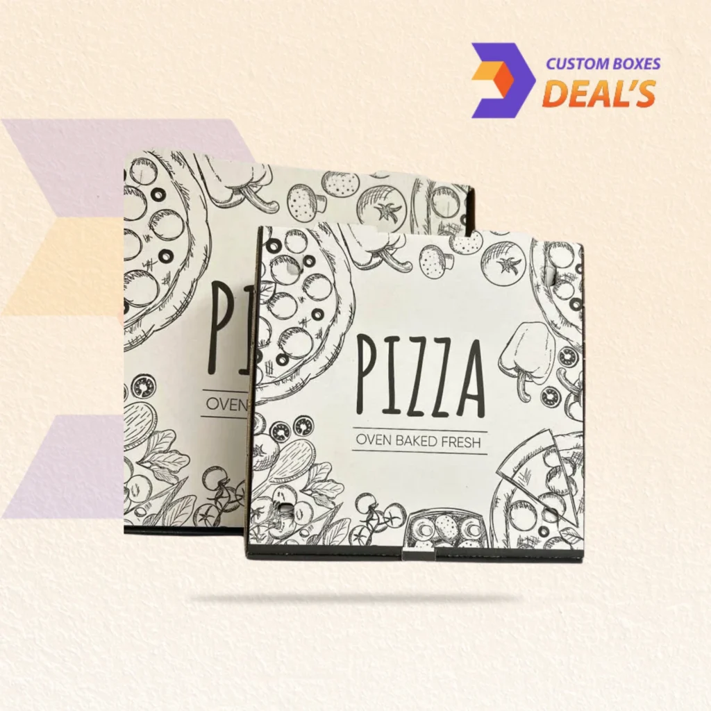 Custom 10 inch pizza boxes for professional pizza packaging and delivery