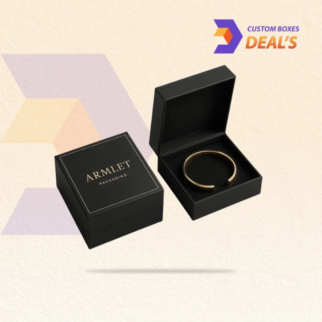 Premium armlets packaging boxes designed to protect and display stylish armlet jewelry pieces