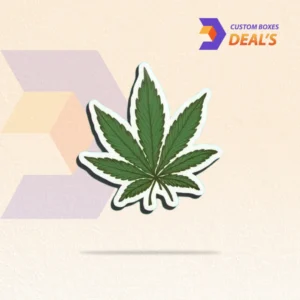 Custom cannabis stickers for product packaging and branding