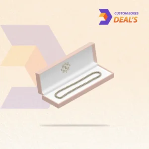 Elegant custom printed anklet packaging boxes designed to protect and display jewelry products beautifully.