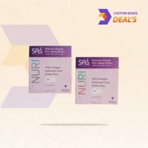 Custom anti aging mask packaging boxes for skincare and facial beauty products