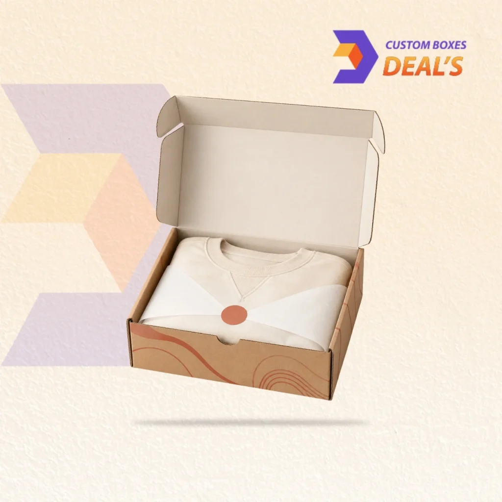Apparel postage boxes designed for safe and secure clothing shipping.
