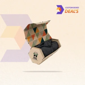 Custom sportswear boxes designed to provide secure packaging and a professional presentation for athletic clothing products.