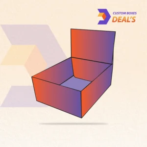 Cardboard auto bottom box with display lid and secure base