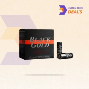 Custom black games box with stylish printing for branded game presentation and storage