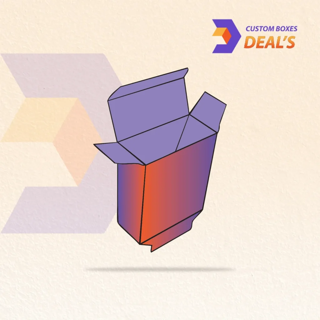 Branded 1-2-3 bottom packaging boxes with locking base