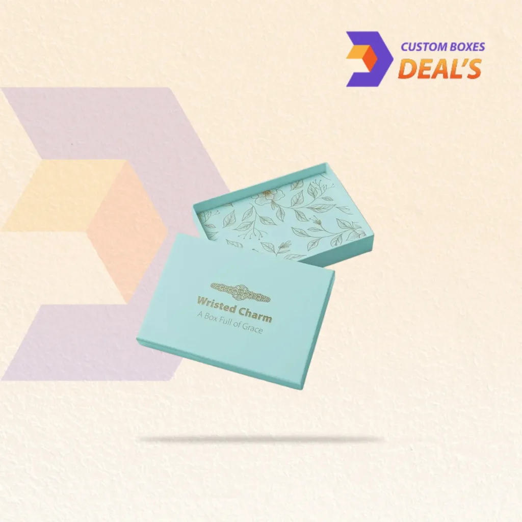 Stylish custom bracelet boxes designed to protect and present bracelets with an elegant packaging solution.