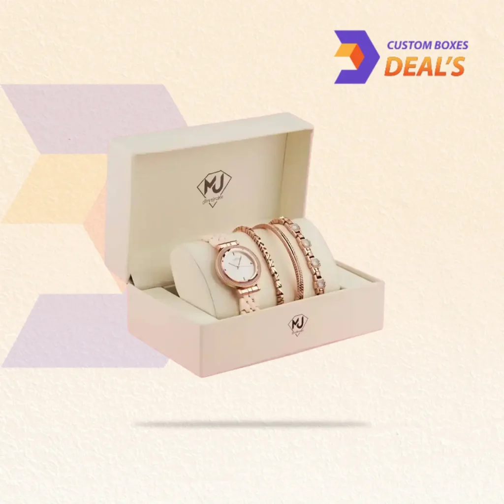 Stylish bracelet packaging boxes designed to protect and display bracelets with a luxurious look