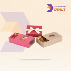 Custom sleeve and tray box packaging with a sliding drawer design for retail products