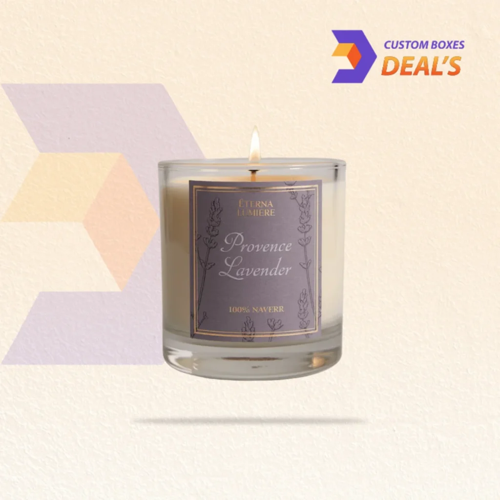 Custom candle labels with stylish designs for jars, containers, and handmade candles