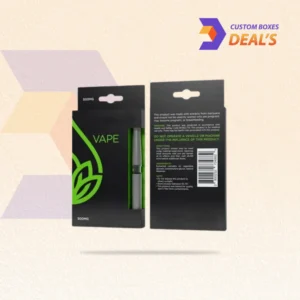 Cannabis vape packaging box with child-resistant closure and custom brand printing