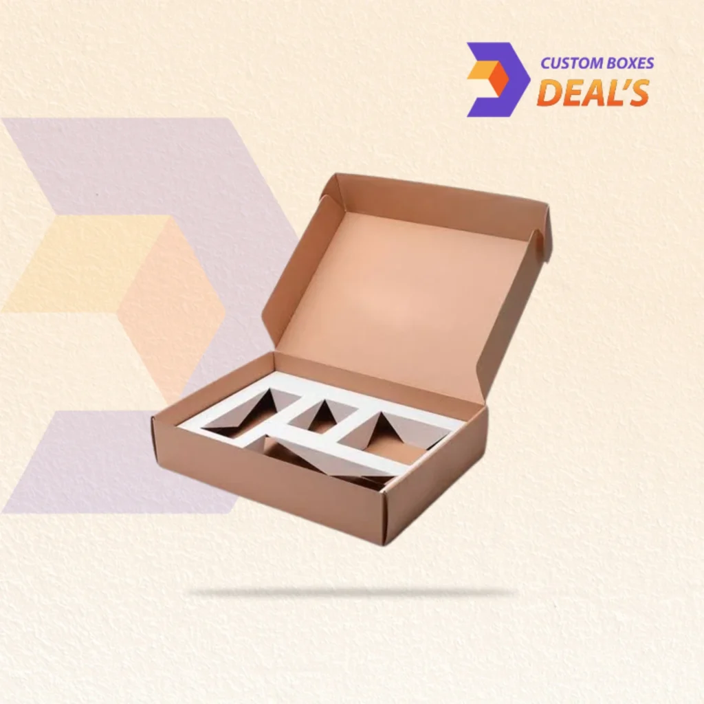 Protective cardboard packaging inserts for separating and securing products inside boxes