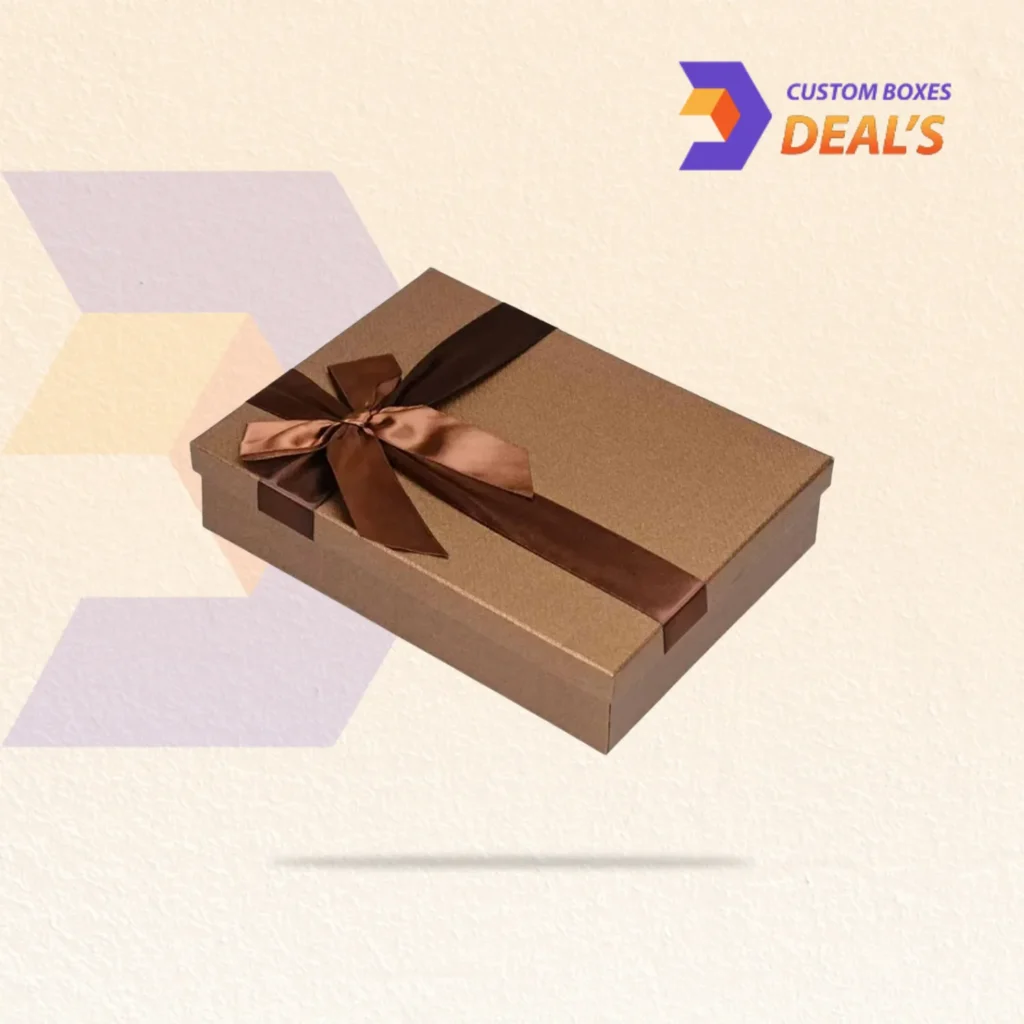 Cardboard gift box with durable construction and elegant designs for gifts and product packaging.