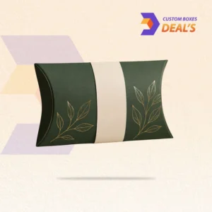 Cardboard pillow packaging for stylish retail, gift, and product presentation