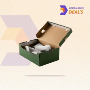 Custom cardboard shoe box with lid for retail footwear packaging