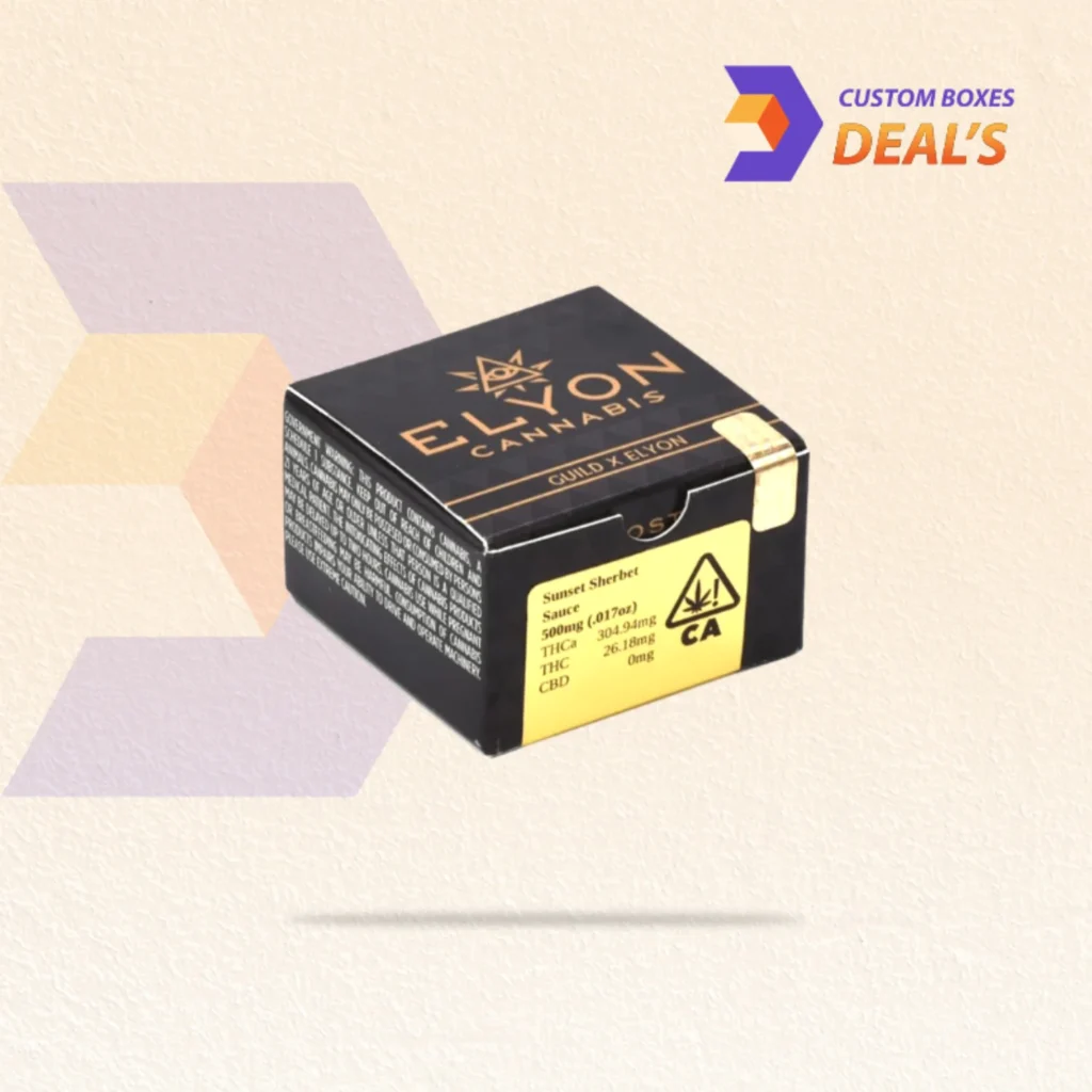 CBD Dab Wax Boxes with premium packaging design for CBD wax products