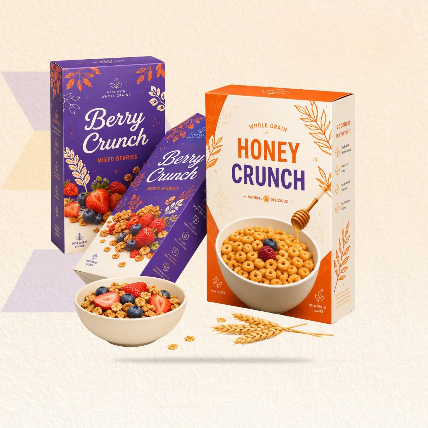 Custom Printed Cereal Boxes