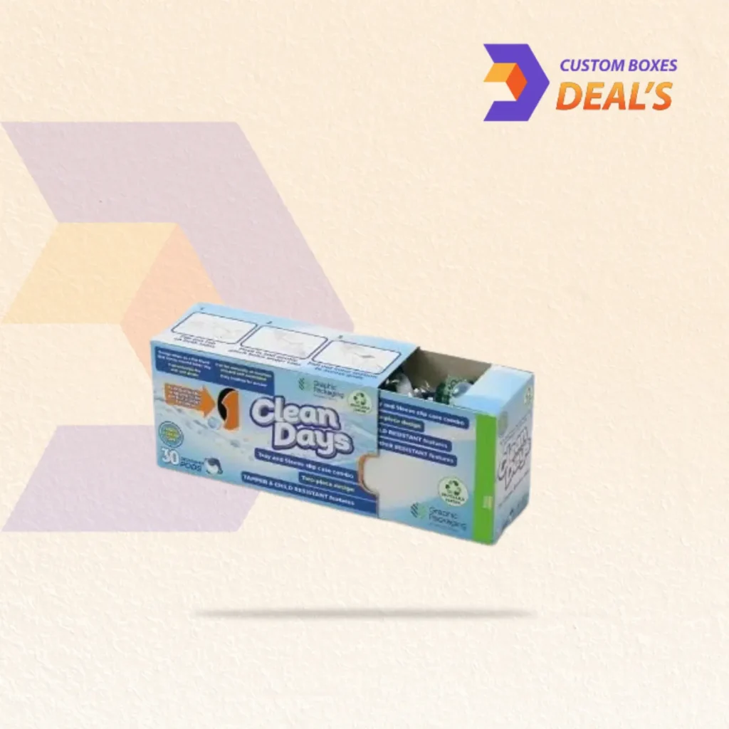 Custom child resistant drawer boxes with secure sliding design for premium product packaging