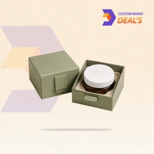 Child resistant glass jar boxes with secure locking features for regulated product packaging