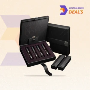 Custom THC cartridge packaging box printed with brand artwork for professional retail display