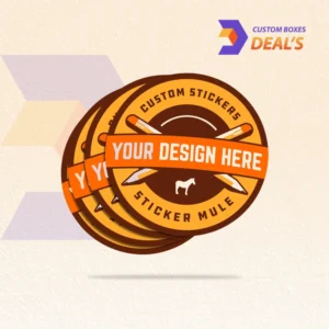Custom circle stickers for product packaging branding and promotional use