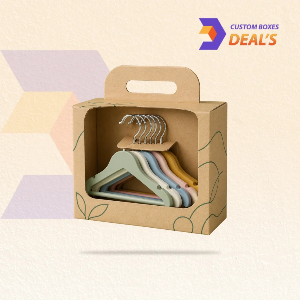 Custom clothing hanger boxes designed to store and protect hangers with stylish and durable packaging.