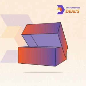 Foldable 4 corner tray packaging with fitted lid