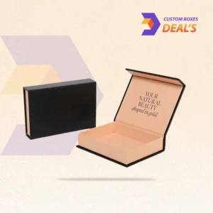 Premium cosmetic packaging boxes with printed logo for beauty brands