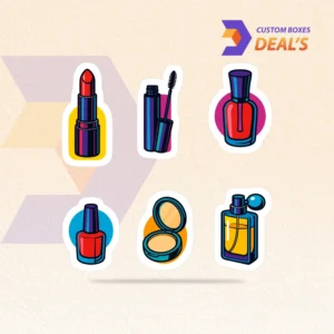 Custom cosmetic stickers for beauty product packaging