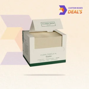 Premium cleansing cotton packaging boxes with custom printing for beauty products