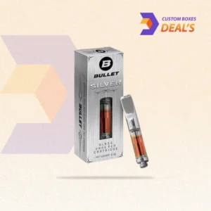 Branded 1ml vape cartridge boxes featuring compact construction and protective holders