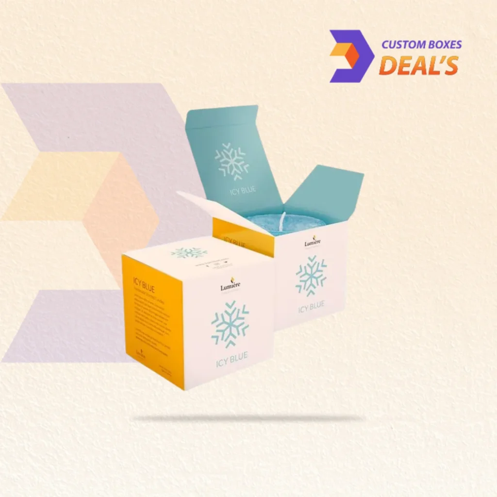 Printed 30cl candle carton made from kraft paperboard for retail and gift presentation
