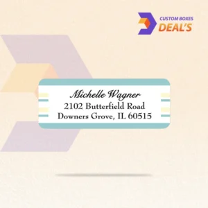 Custom address labels with personalized designs
