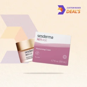 Durable anti acne cream packaging boxes for retail display and product branding