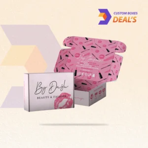 Branded beauty product packaging boxes designed for makeup and personal care products