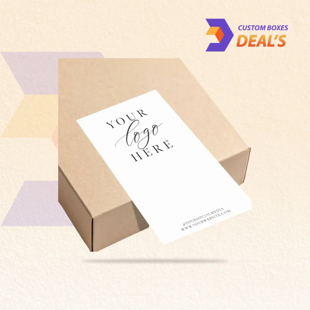 Printed box seal stickers with logo for retail and shipping boxes