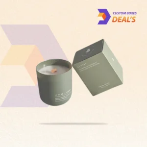 Branded candle jars with custom boxes for wholesale candle collections