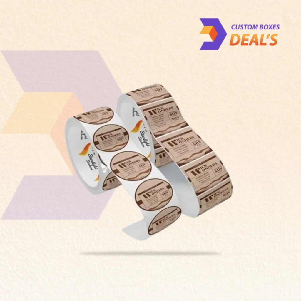 Custom candle labels for jars tins and branded candle packaging