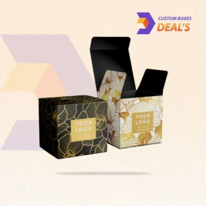 Custom printed candle packaging boxes with branded graphics for retail-ready presentation