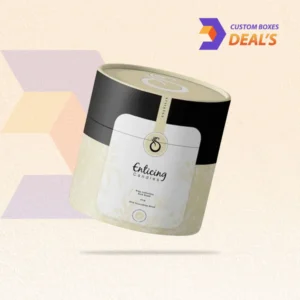 Branded paper tube packaging for scented candles and curated gift collections